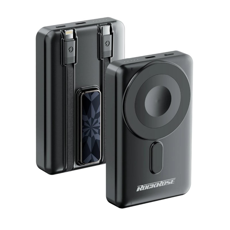 باور بنك وارلس مغناطيس بسعة 10,000mAh من RockRose