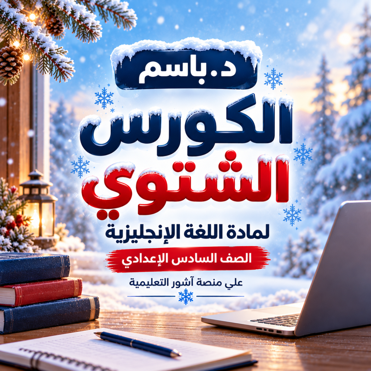 الكورس الشتوي الأونلاين لمادة اللغة الإنجليزية – الصف السادس الإعدادي