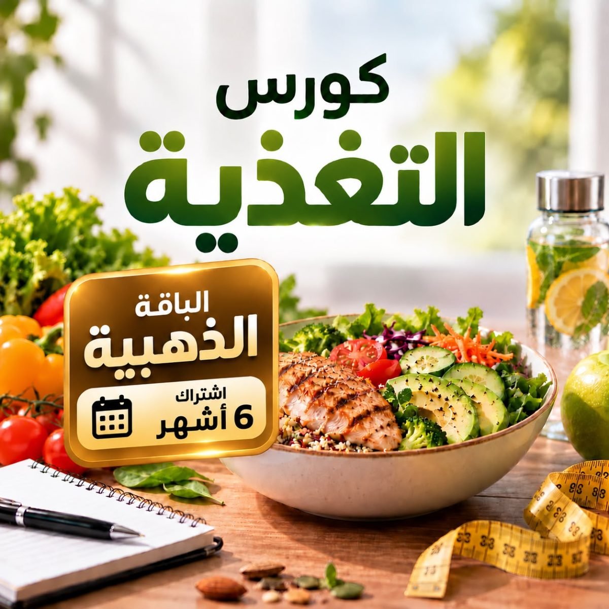 برنامج التوازن الغذائي - الذهبية - 6 أشهر